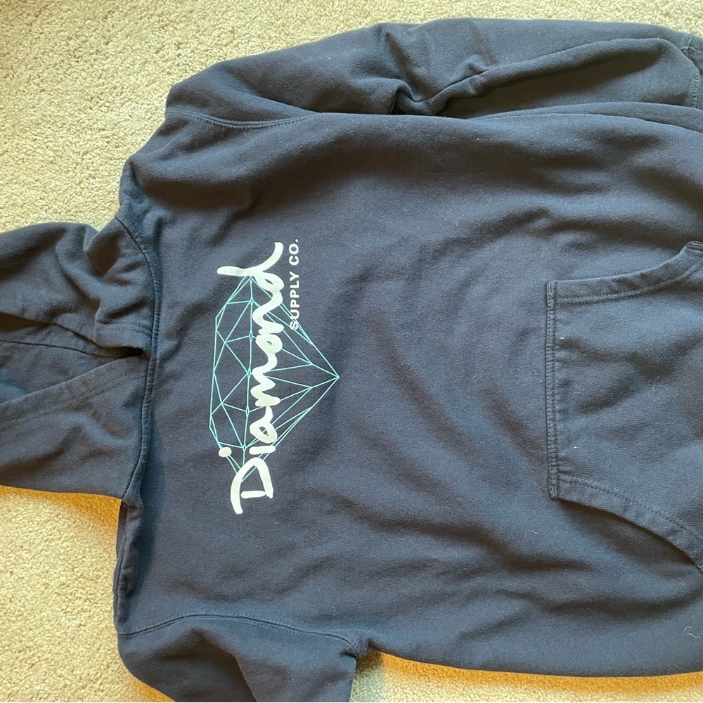 Diamond Supply Co. Navy Pullover Hoodie